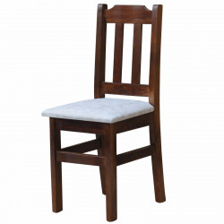 PINE CHAIR NUT UPHOLSTERY...