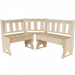 CORNER BENCH RUNG UNTREATED