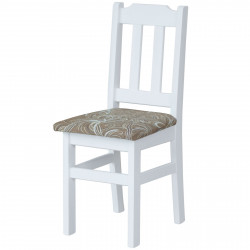 Stuhl Weiss mit Polsterung...