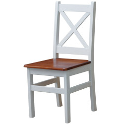 Stuhl weiß, Sitz Calvados