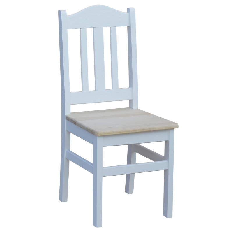 PINE CHAIR WHITE UNTREATED