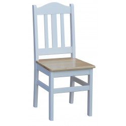 PINE CHAIR WHITE VARNISHED