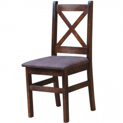 KRZESŁO KRZYŻYK ORZECH...