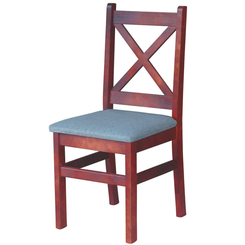 PINE CHAIR CROSS CALVADOS UPHOLSTERY GRAY LIGHT