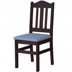 PINE CHAIR NUT UPHOLSTERY...