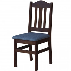 PINE CHAIR NUT UPHOLSTERY...