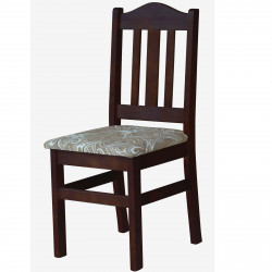 PINE CHAIR NUT UPHOLSTERY...