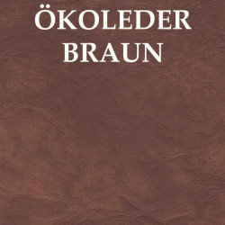 Stuhl Calvados mit Polsterung Ökoleder Braun