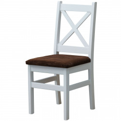 PINE CHAIR CROSS WHITE...