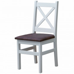 Stuhl Weiss mit Polsterung...