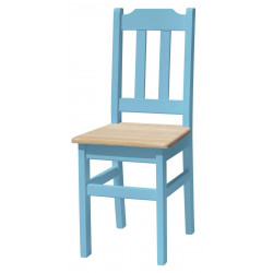 PINE CHAIR BLUE UNTREATED