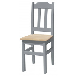 KRZESŁO MAŁE SOSNOWE SZARE...