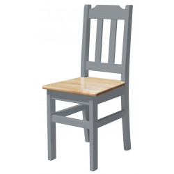 Grenenhouten stoel met...
