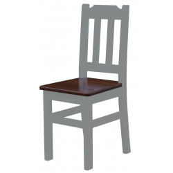 PINE CHAIR GREY NUT