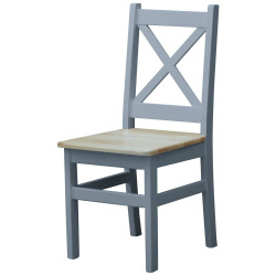 PINE CHAIR CROSS GRAY...