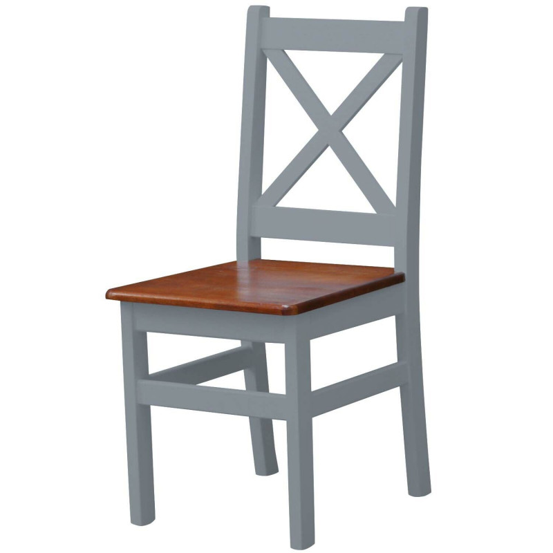 PINE CHAIR CROSS GRAY CALVADOS