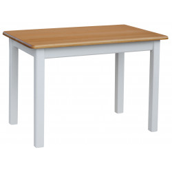 STÓŁ SOSNOWY OLCHA BIAŁE NOGI