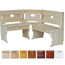 CORNER BENCH PINE WOOD...