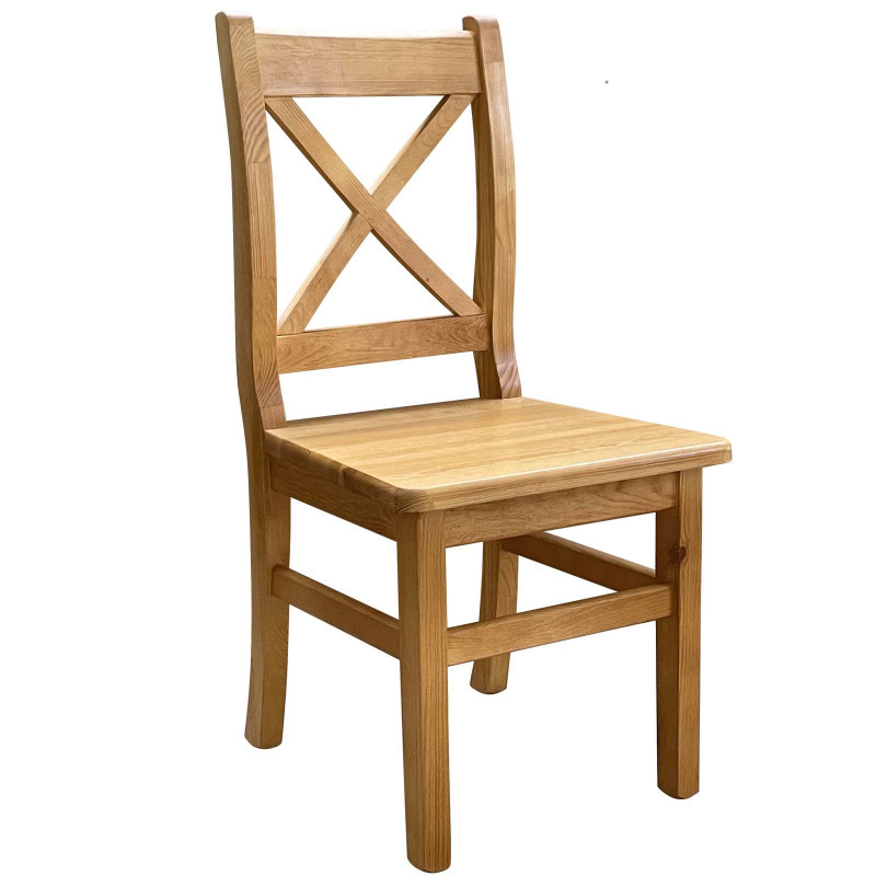 PINE CHAIR CROSS WAVE ALDER