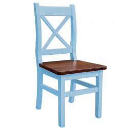 Stuhl Blau Sitzfarbe Calvados