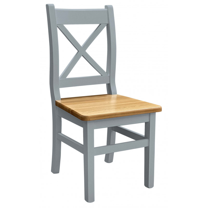 PINE CHAIR GRAY CROSS WAVE ALDER