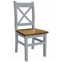 Stuhl Grau Sitzfarbe Eiche