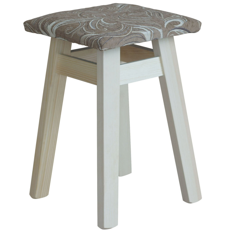 STOOL RAW UPHOLSTERY FLOWER LIGHT