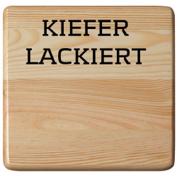 Schemel Kiefer Lackiert mit Polsterung Grau Hell