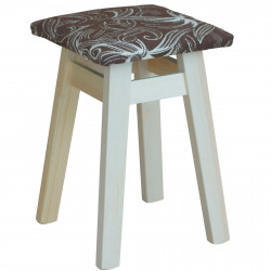 STOOL VARNISHED UPHOLSTERY...