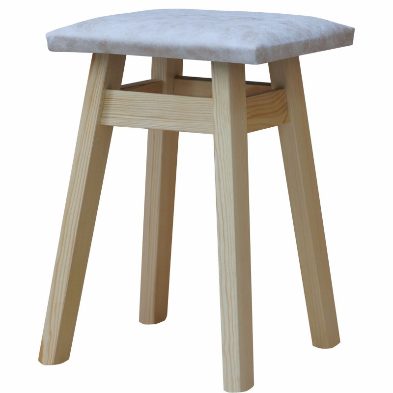 STOOL VARNISHED UPHOLSTERY ECO-LEATHER II