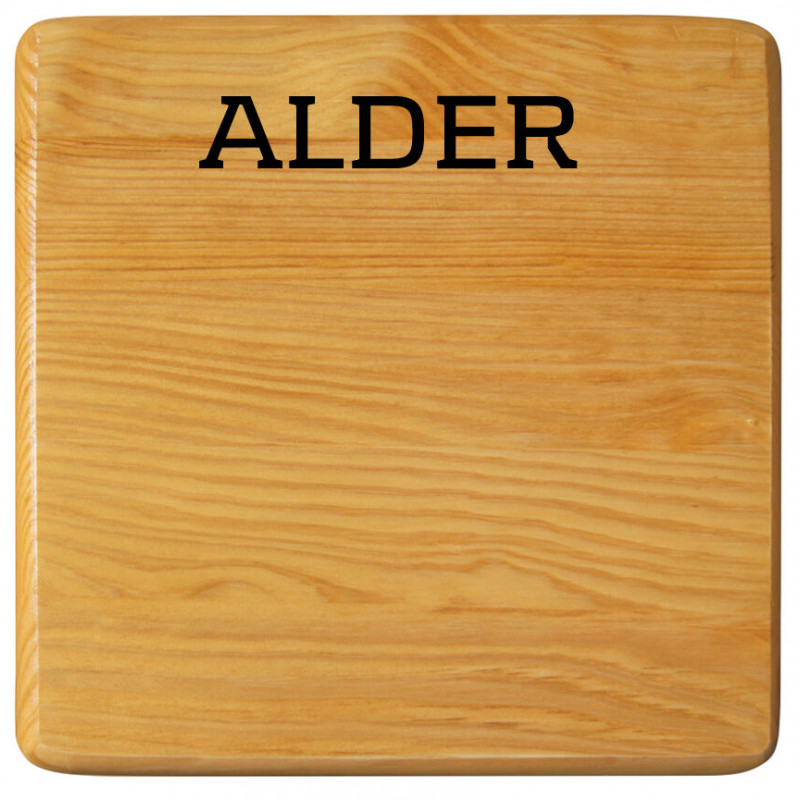 Schemel Alder mit Polsterung Grau Hell