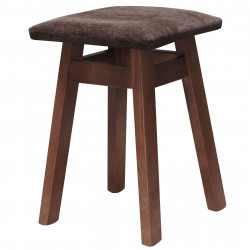 TABORET ORZECH TAPICEROWANY...