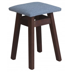 TABORET ORZECH TAPICEROWANY...