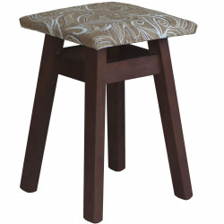 TABORET ORZECH TAPICEROWANY...