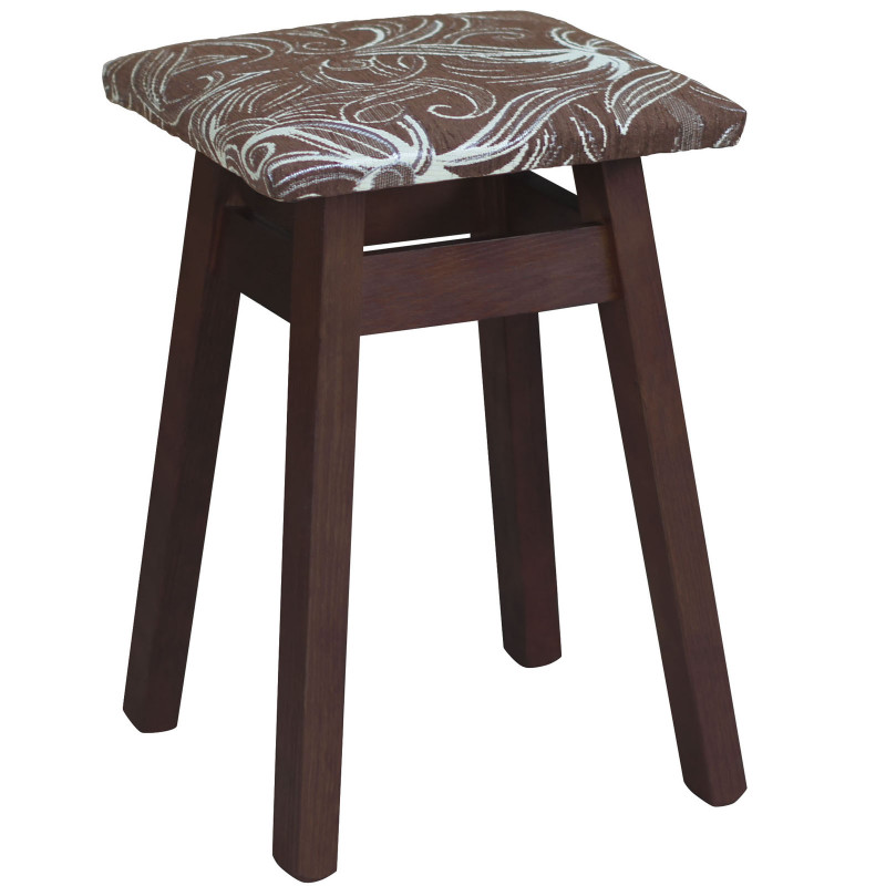 STOOL NUT UPHOLSTERY FLOWER DARK