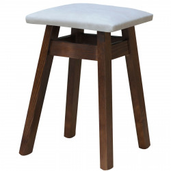 TABORET ORZECH TAPICEROWANY...