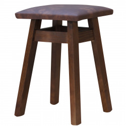 TABORET ORZECH TAPICEROWANY...