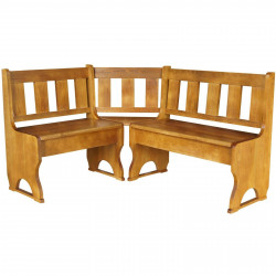 Grenenhouten hoekbank,...