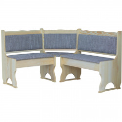 CORNER BENCH VARNISHED BEIGE