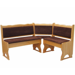 CORNER BENCH ALDER BROWN