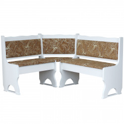 CORNER BENCH WHITE FLOWER...
