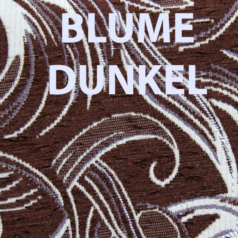 Eckbank Kiefernholz, Weiß mit Polsterung Blume Dunkel