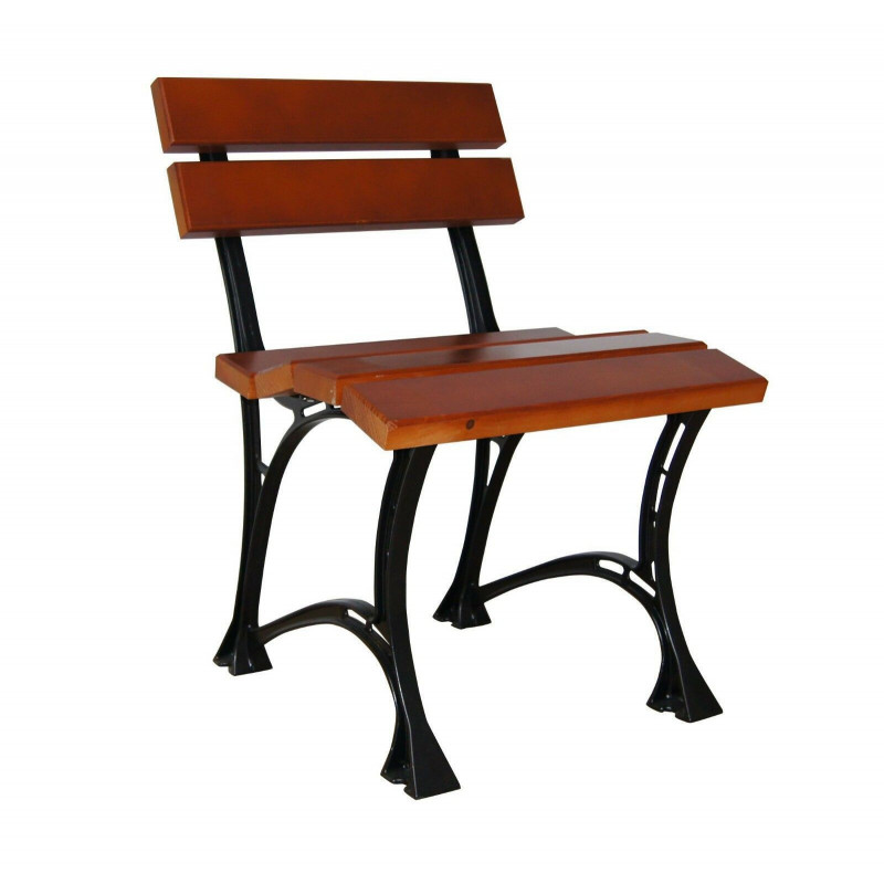 Tuinstoel, grenenhout en aluminium