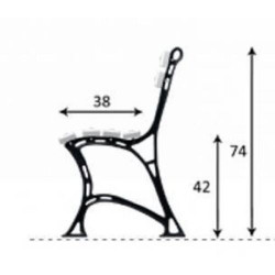 KRZESŁO OGRODOWE 60 CM