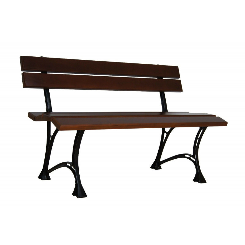 120 cm tuinbank, grenenhout en aluminium