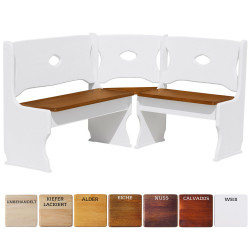 Pine corner bench with...