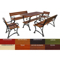 Tuinset: tafel, 2 banken en...