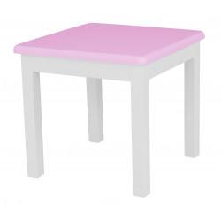 STOLIK DZIECIĘCY BIEL/RÓŻ