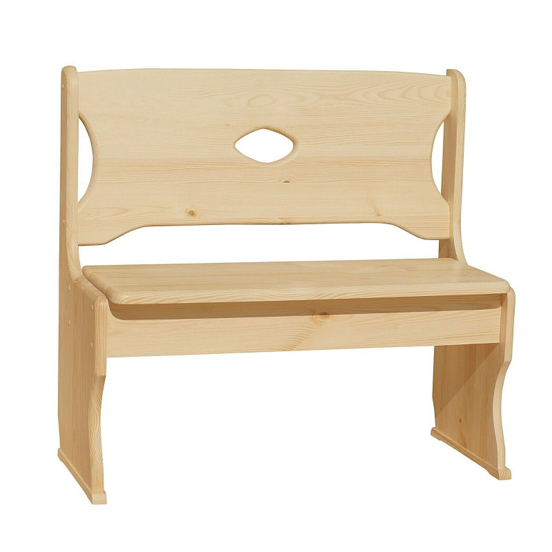 Panca in pino con contenitore, scelta di finiture