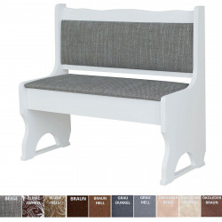 PINE BENCH SOLID WOOD WHITE...